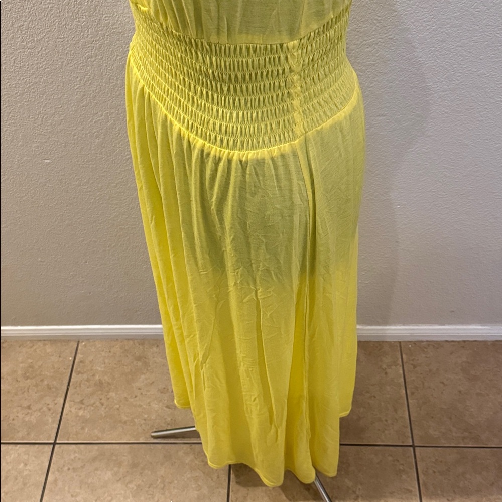 Just Love Bright Yellow V-Neck Sleeveless Maxi Dress - Picture 3 of 6